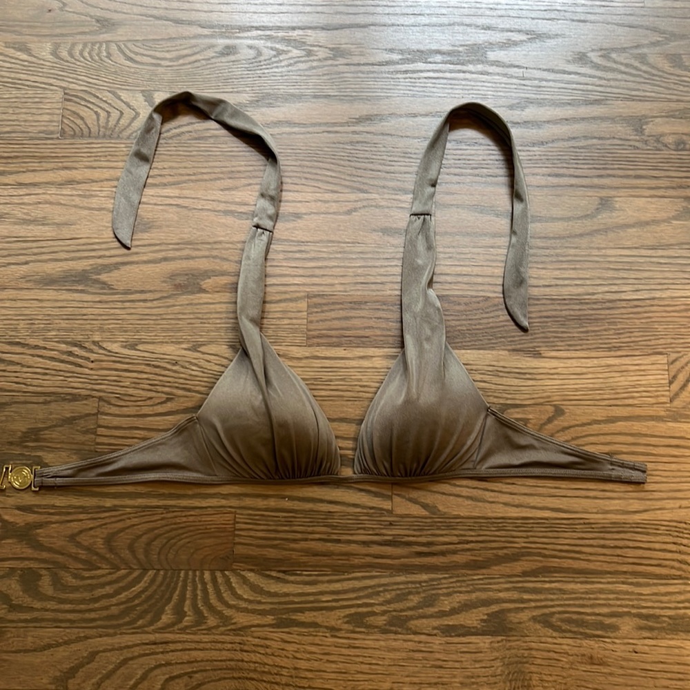 Padded Victoria’s Secret Bikini Top in Goldish Taupe